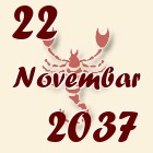 Škorpija, 22 Novembar 2037.
