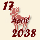 Ovan, 17 April 2038.