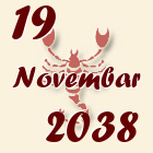 Škorpija, 19 Novembar 2038.
