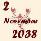 Škorpija, 2 Novembar 2038.
