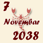 Škorpija, 7 Novembar 2038.