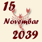 Škorpija, 15 Novembar 2039.