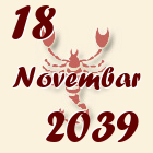 Škorpija, 18 Novembar 2039.