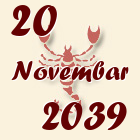 Škorpija, 20 Novembar 2039.