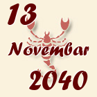 Škorpija, 13 Novembar 2040.
