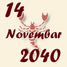 Škorpija, 14 Novembar 2040.