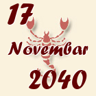 Škorpija, 17 Novembar 2040.