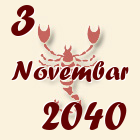 Škorpija, 3 Novembar 2040.