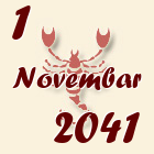 Škorpija, 1 Novembar 2041.