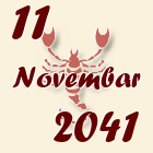 Škorpija, 11 Novembar 2041.