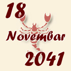 Škorpija, 18 Novembar 2041.