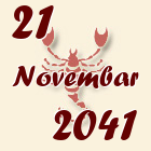 Škorpija, 21 Novembar 2041.
