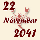 Škorpija, 22 Novembar 2041.