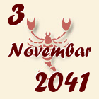 Škorpija, 3 Novembar 2041.