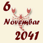 Škorpija, 6 Novembar 2041.
