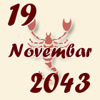 Škorpija, 19 Novembar 2043.