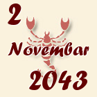 Škorpija, 2 Novembar 2043.