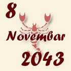 Škorpija, 8 Novembar 2043.