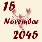 Škorpija, 15 Novembar 2045.