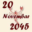 Škorpija, 20 Novembar 2045.