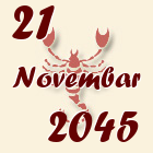 Škorpija, 21 Novembar 2045.