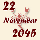 Škorpija, 22 Novembar 2045.