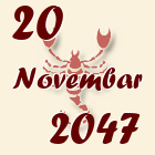 Škorpija, 20 Novembar 2047.
