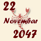 Škorpija, 22 Novembar 2047.
