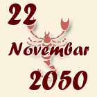 Škorpija, 22 Novembar 2050.